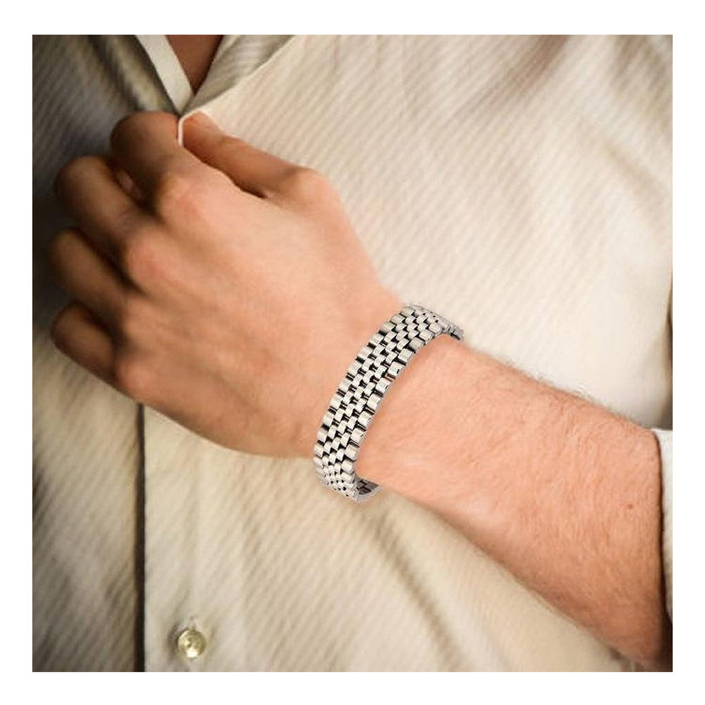 316L Stainless Steel Watch Belt Style Stylish Bracelet For Men Bulk