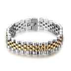 316L Surgical Stainless Steel 22K Gold Rhodium Stylish Bracelet Bulk
