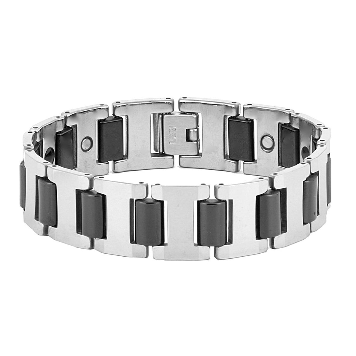 Tungsten Carbide Ceramic Magnetic Therapy Health Energy Bracelet Bulk Main image