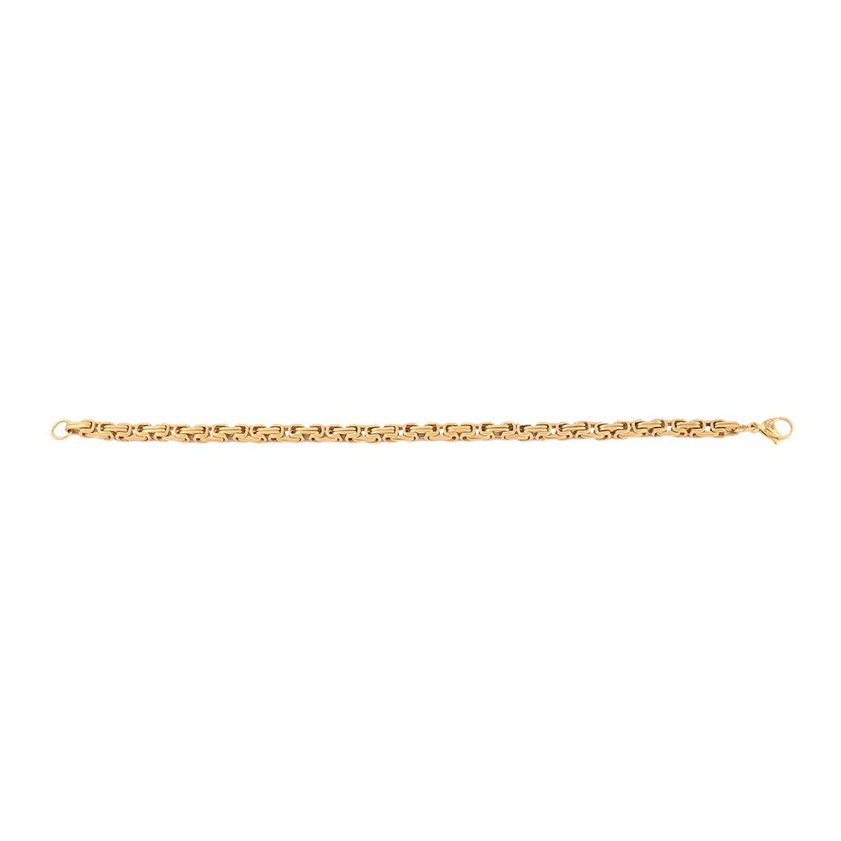 Stainless Steel 18K Gold Plated Geometric Byzantine Bracelet Men Bulk Secondary image