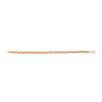 Stainless Steel 18K Gold Plated Geometric Byzantine Bracelet Men Bulk