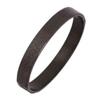 Stainless Steel Designer Black Oval Macho Kada Bracelet For Men Bulk