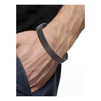 Stainless Steel Designer Black Oval Macho Kada Bracelet For Men Bulk