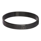 Stainless Steel Black Oval Macho Kada Stylish Bracelet For Men Bulk
