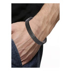 Stainless Steel Black Oval Macho Kada Stylish Bracelet For Men Bulk