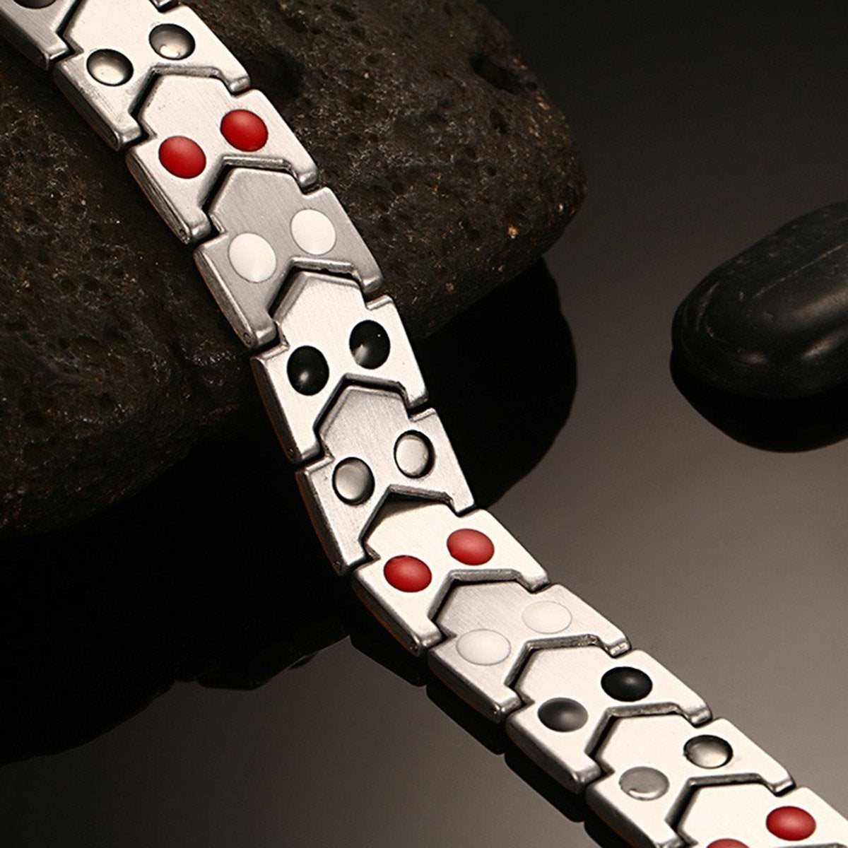 Gold Silver Bio Magnet Therapy Health Energy Bracelet Bulk