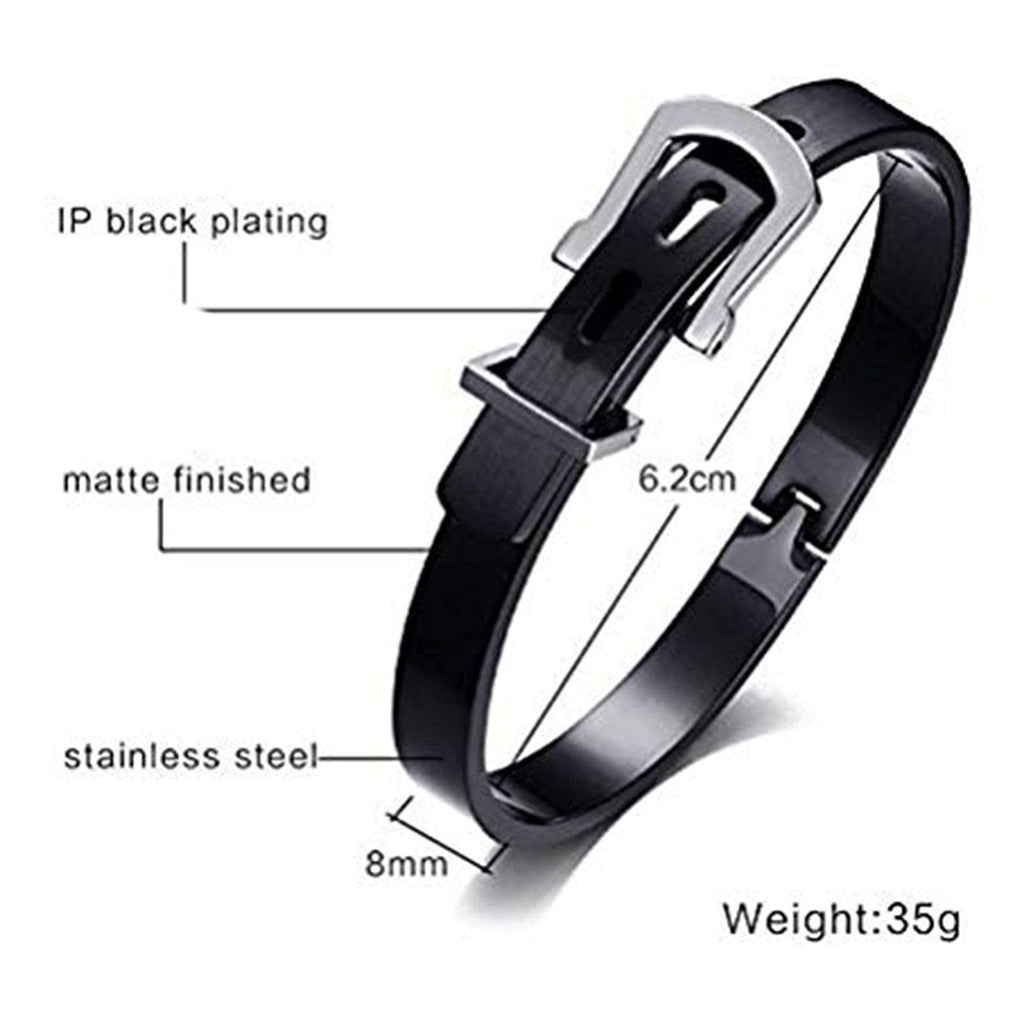 Watch Buckle Style Free Size Stainless Steel Kada Bracelet Men Bulk