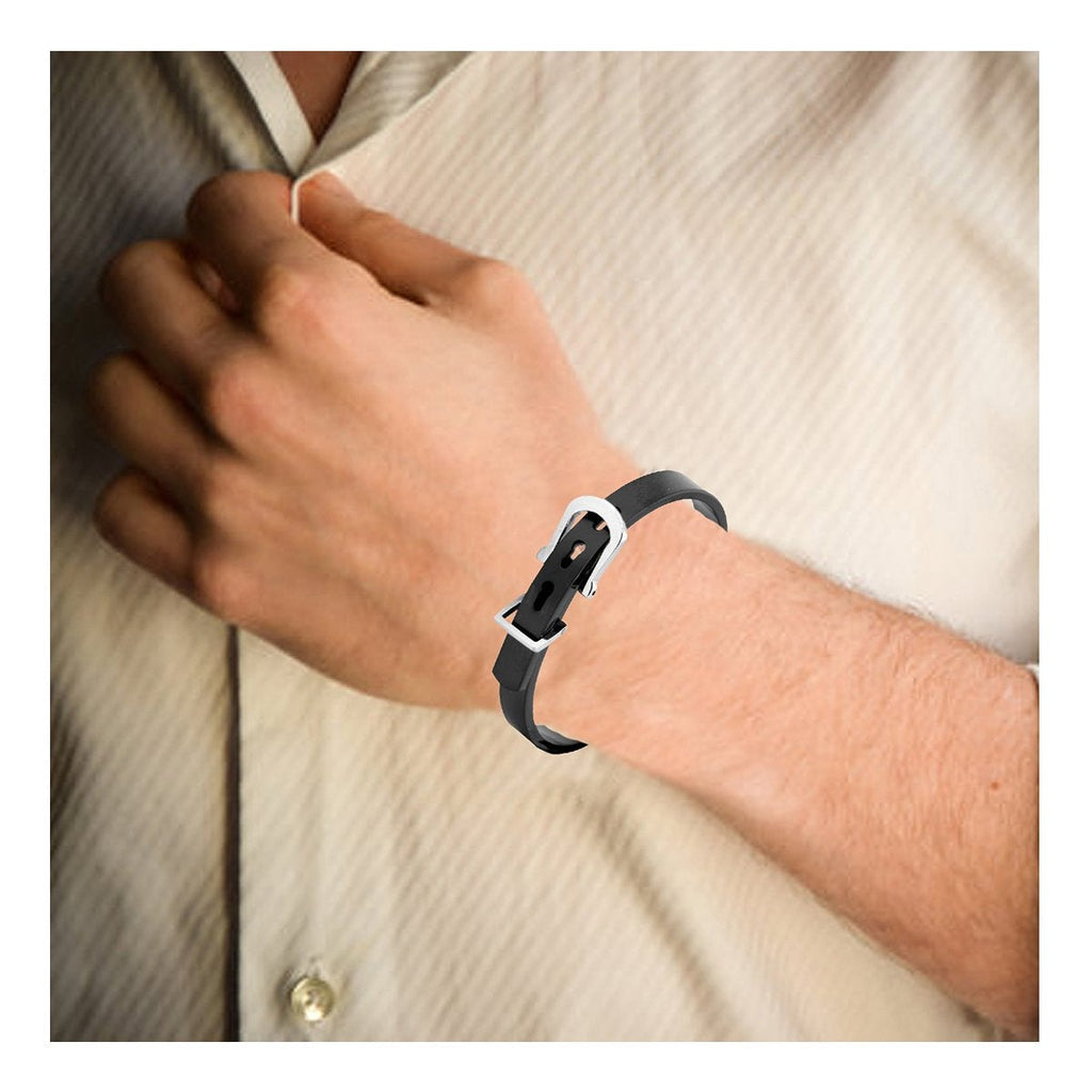 Watch Buckle Style Free Size Stainless Steel Kada Bracelet Men Bulk