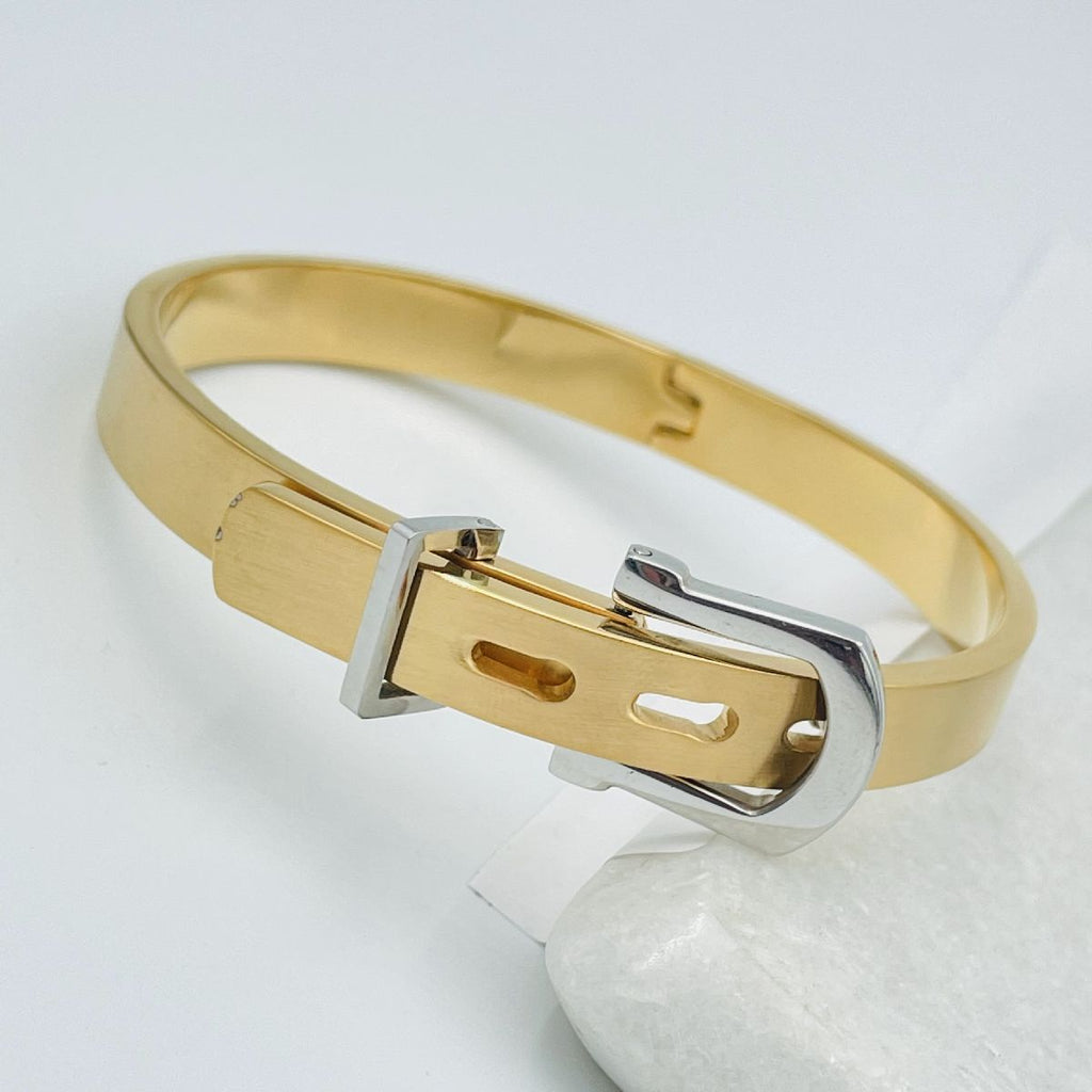 Watch Buckle Style Free Size Stainless Steel Kada Bracelet Men Bulk