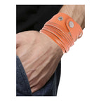 Multi Strand Tan Brown Handcrafted Leather Strand Bracelet Men Bulk
