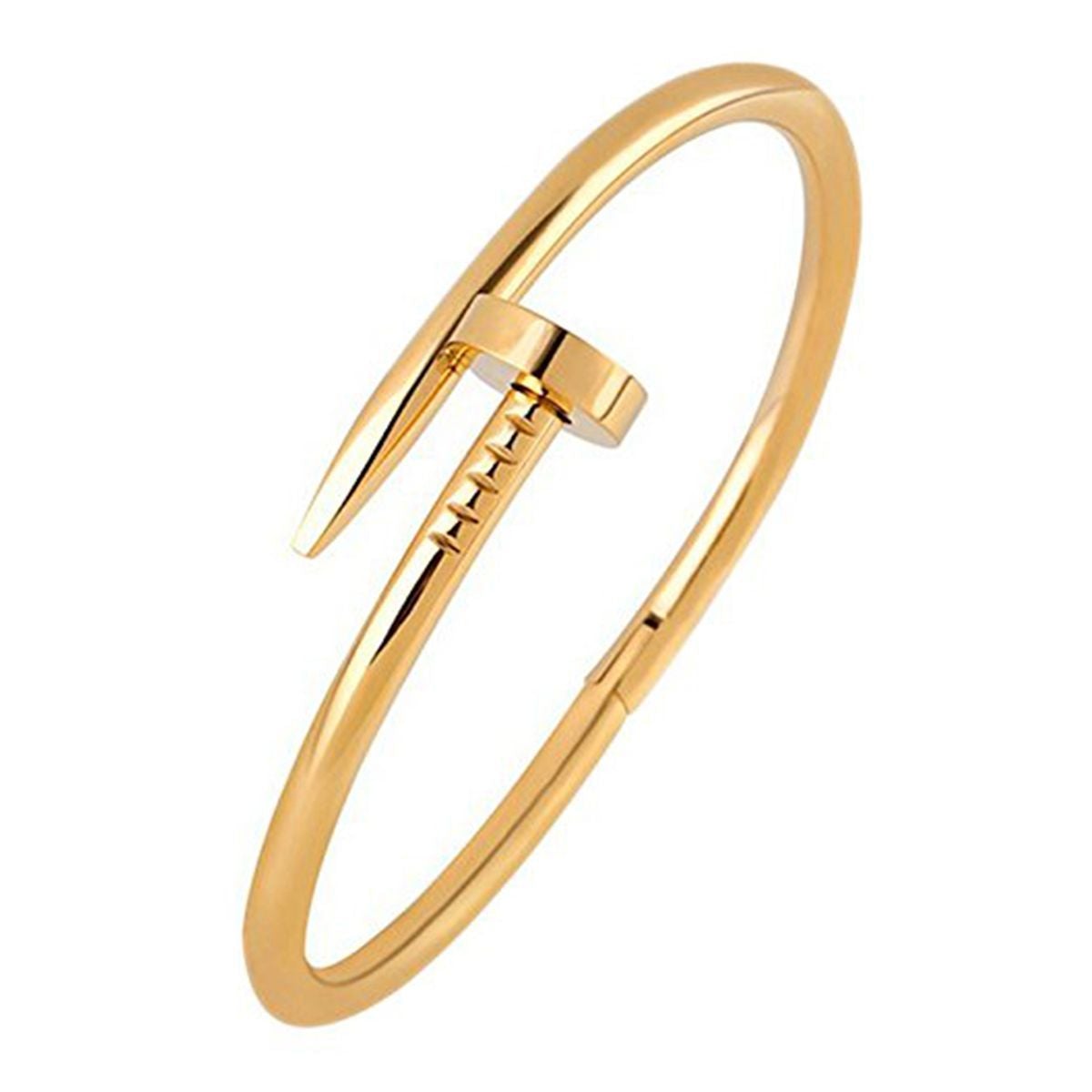 Nail Gothic Stainless Steel Gold Cuff Kada Bangle Bracelet Men Bulk