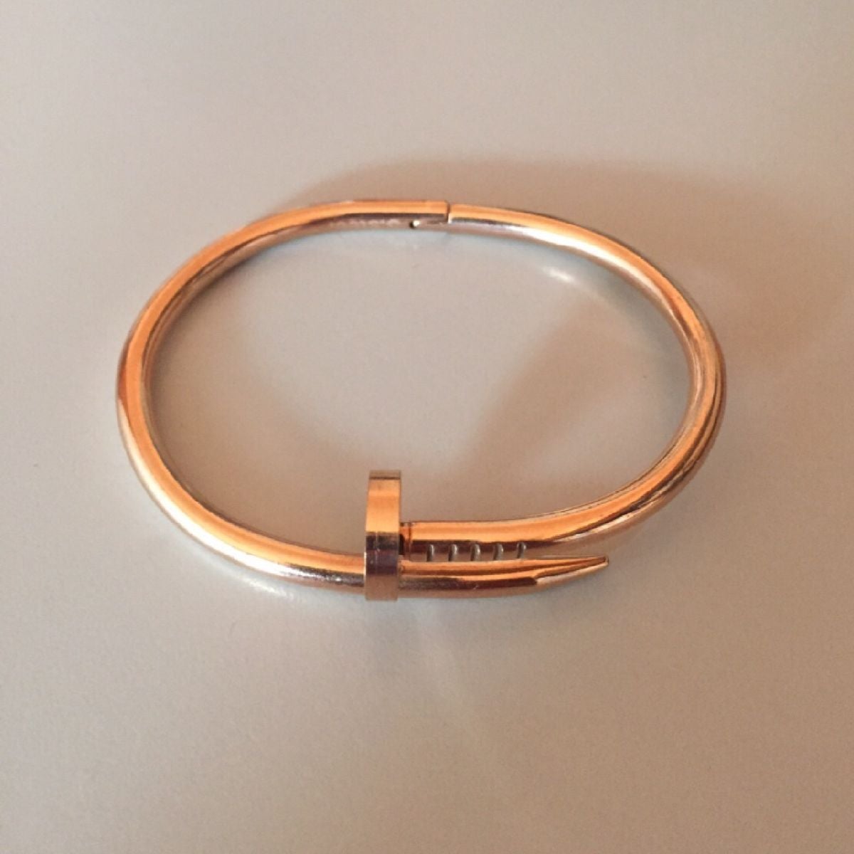 Nail Gothic Stainless Steel Gold Cuff Kada Bangle Bracelet Men Bulk