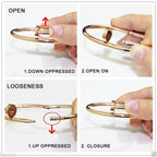 Nail Gothic Stainless Steel Gold Cuff Kada Bangle Bracelet Men Bulk