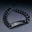 Engrave Letter Name Stainless Steel Chain Id Bracelet For Men Bulk