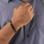 Engrave Letter Name Stainless Steel Chain Id Bracelet For Men Bulk