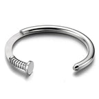 Stainless Steel Sterling Silver Plated Cuff Kada Bracelet Bangle Bulk
