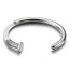 Stainless Steel Sterling Silver Plated Cuff Kada Bracelet Bangle Bulk