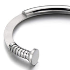 Stainless Steel Sterling Silver Plated Cuff Kada Bracelet Bangle Bulk