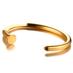 Stainless Steel Sterling Silver Plated Cuff Kada Bracelet Bangle Bulk
