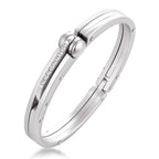 CZ Surgical Stainless Steel Oval Free Size Openable Kada Bracelet Bulk