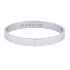Classic American Diamond CZ Stainless Steel Kada Bangle Bracelet Bulk