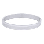 Classic American Diamond CZ Stainless Steel Kada Bangle Bracelet Bulk