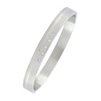 Classic American Diamond Stainless Steel Kada Bangle Bracelet Men