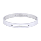 Classic American Diamond Stainless Steel Kada Bangle Bracelet Men