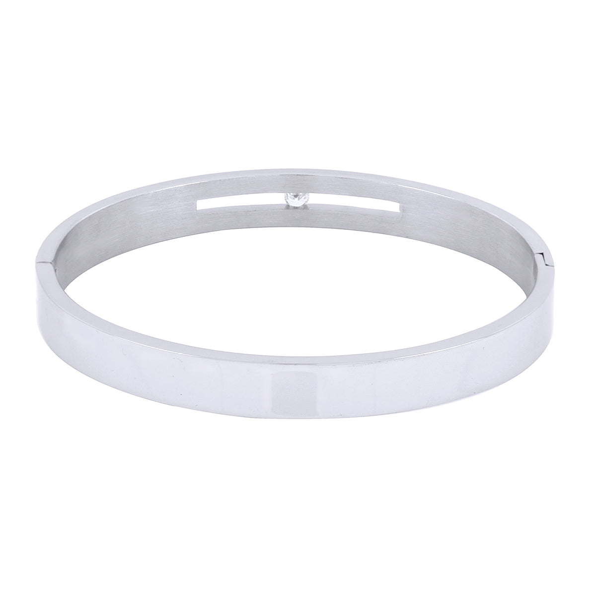 Classic American Diamond Stainless Steel Kada Bangle Bracelet Men