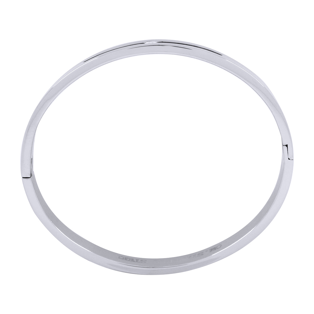Classic American Diamond Stainless Steel Kada Bangle Bracelet Men