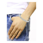 Classic American Diamond Stainless Steel Kada Bangle Bracelet Men