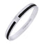 Stainless Steel Black Silver Openable CZ Kada Bangle Bracelet Men Bulk