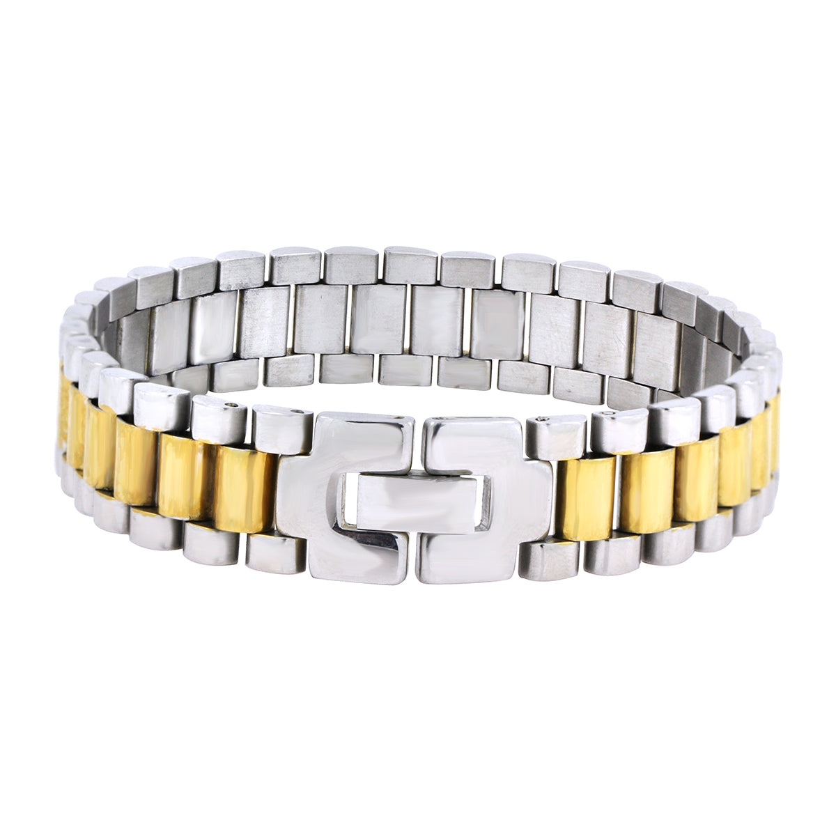 316L Surgical Stainless Steel 22K Gold Rhodium Bracelet For Men Bulk