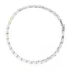 316L Surgical Stainless Steel 22K Gold Rhodium Bracelet For Men Bulk