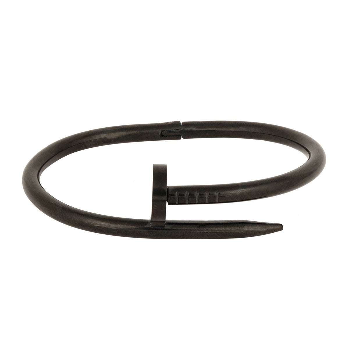 Nail Gothic Stainless Steel Black Cuff Kada Bangle Bracelet Bulk