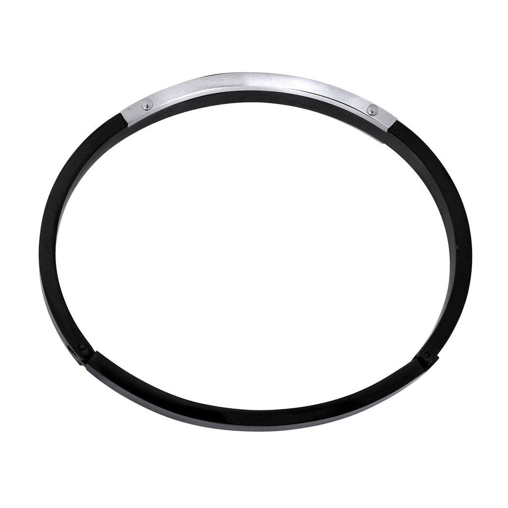 Openable Designer Stainless Steel Black Kada Bracelet Bangle Men Bulk