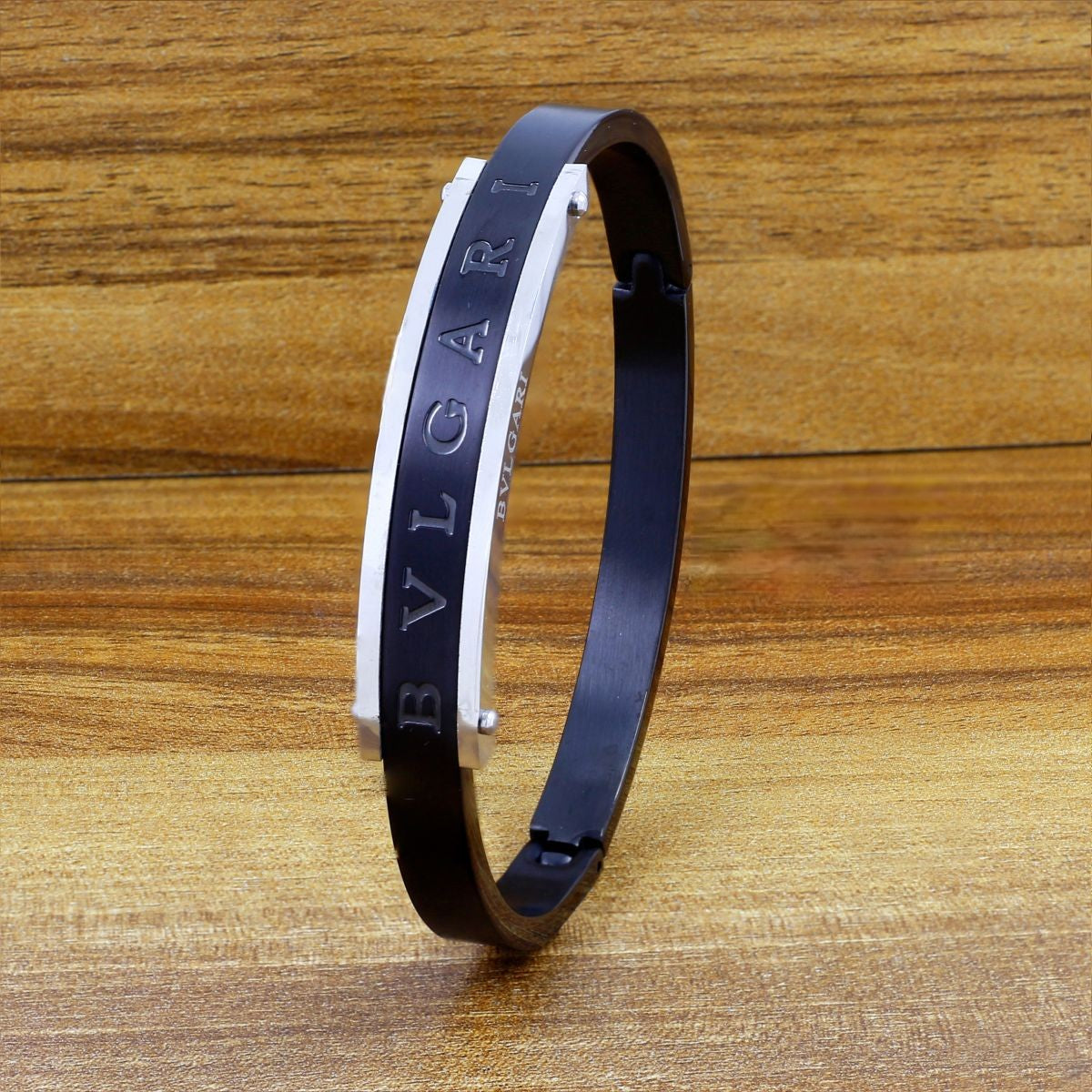 Openable Designer Stainless Steel Black Kada Bracelet Bangle Men Bulk