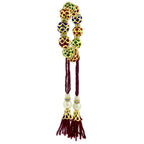 Handcrafted Filigree Thread Gold Pearl CZ Stretch Bracelet Bulk