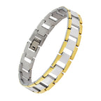 Italian 316L Stainless Steel 18K Gold Plated Bracelet For Men Bulk