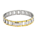 Italian 316L Stainless Steel 18K Gold Plated Bracelet For Men Bulk