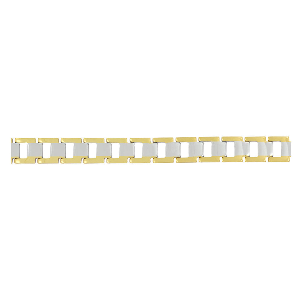Italian 316L Stainless Steel 18K Gold Plated Bracelet For Men Bulk