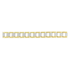 Italian 316L Stainless Steel 18K Gold Plated Bracelet For Men Bulk