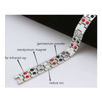 Italian Stainless Steel 18K Gold Rhodium Finish Magnetic Bracelet Bulk