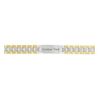Biker Id Stainless Steel 18K Gold Matt Finish Personalized Engraved Bracelet For Men