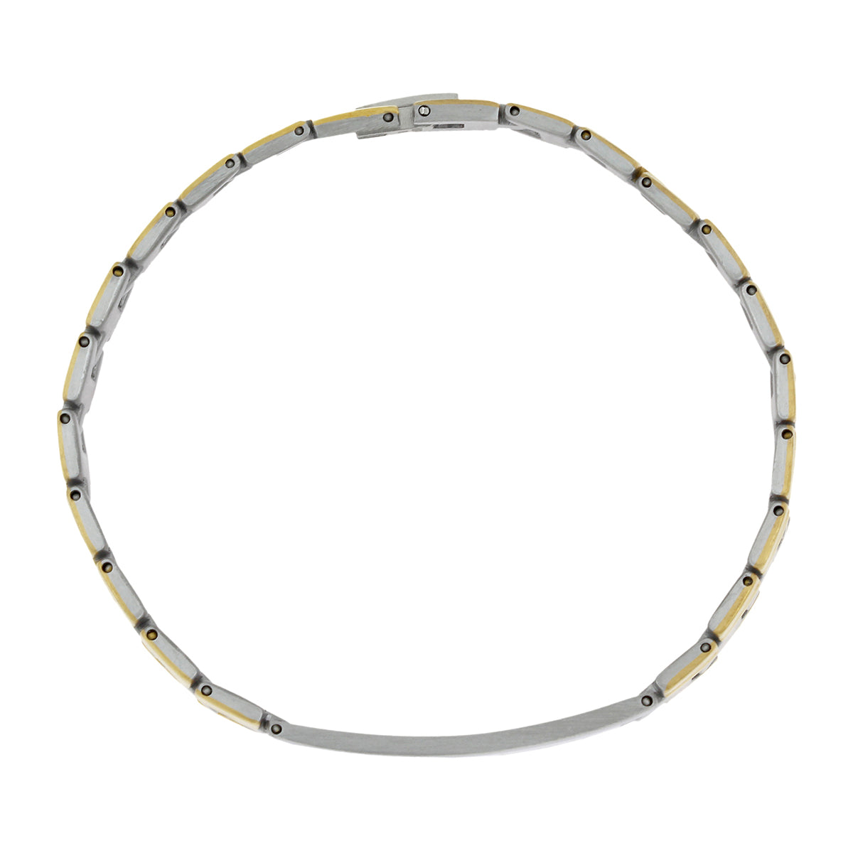 Biker Id Stainless Steel 18K Gold Pt. Matt Finish Bracelet Boy Bulk