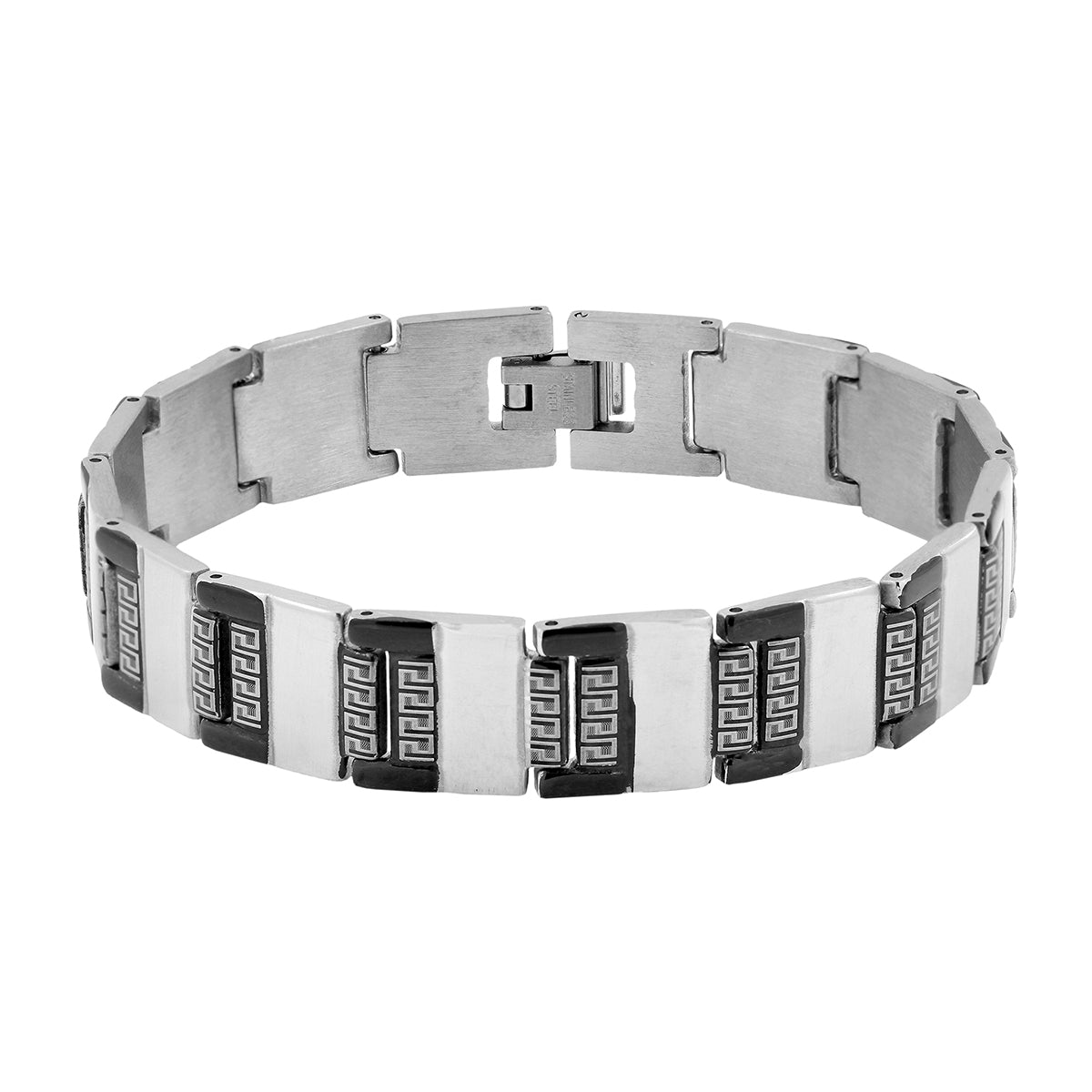 Italian 316L Stainless Steel Black Plated Bracelet For Men Bulk