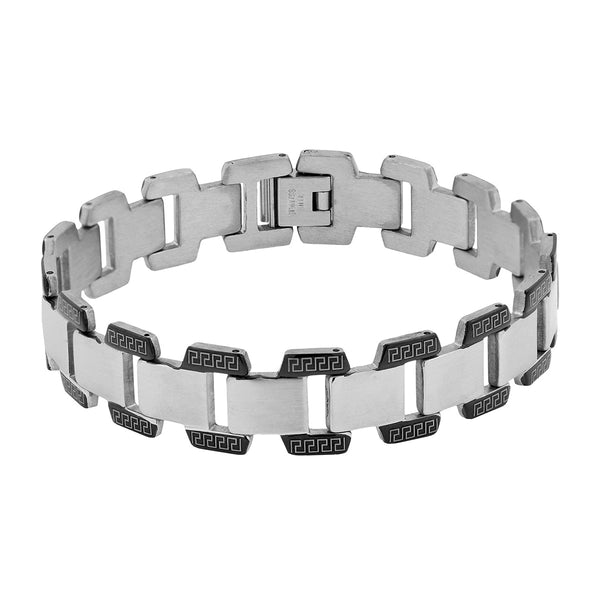 Italian 316L Stainless Steel Black Plated Bracelet For Men Bulk Secondary image