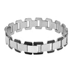 Italian 316L Stainless Steel Black Plated Bracelet For Men Bulk
