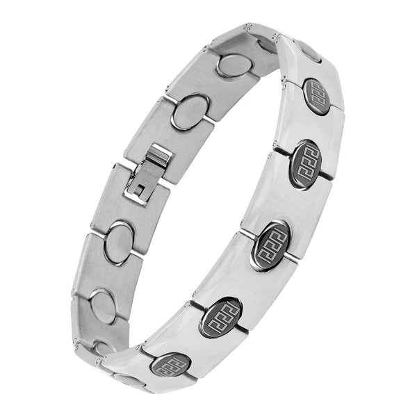 Italian 316L Stainless Steel Black Plated Bracelet For Men Bulk Main image