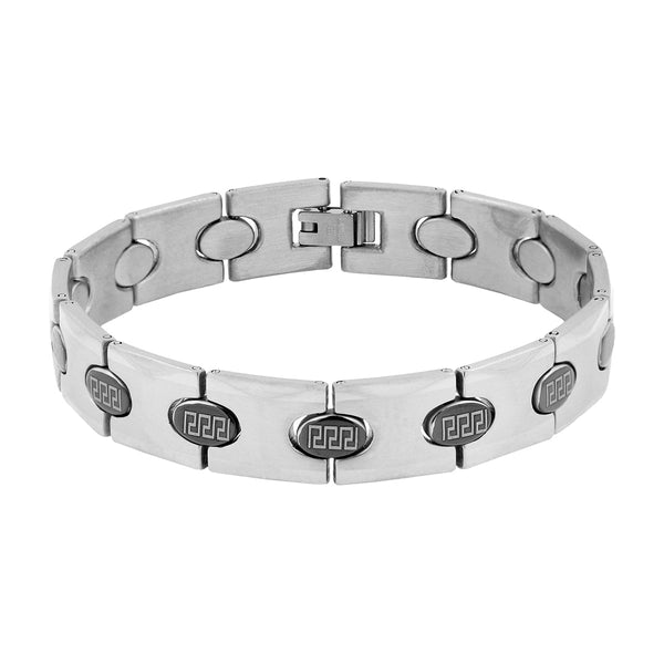 Italian 316L Stainless Steel Black Plated Bracelet For Men Bulk Secondary image